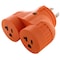 Ac Works Plug Adapter, 5-15/20R, L14-30P, 5-20P, 0 ft., Orange ADVL1430520 - alternate 1